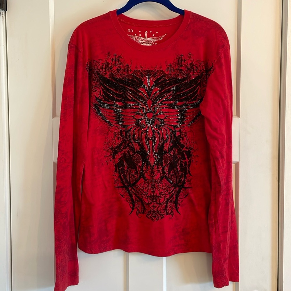 Rock & Roll Cowgirl Rhinestone Long-sleeve Tee